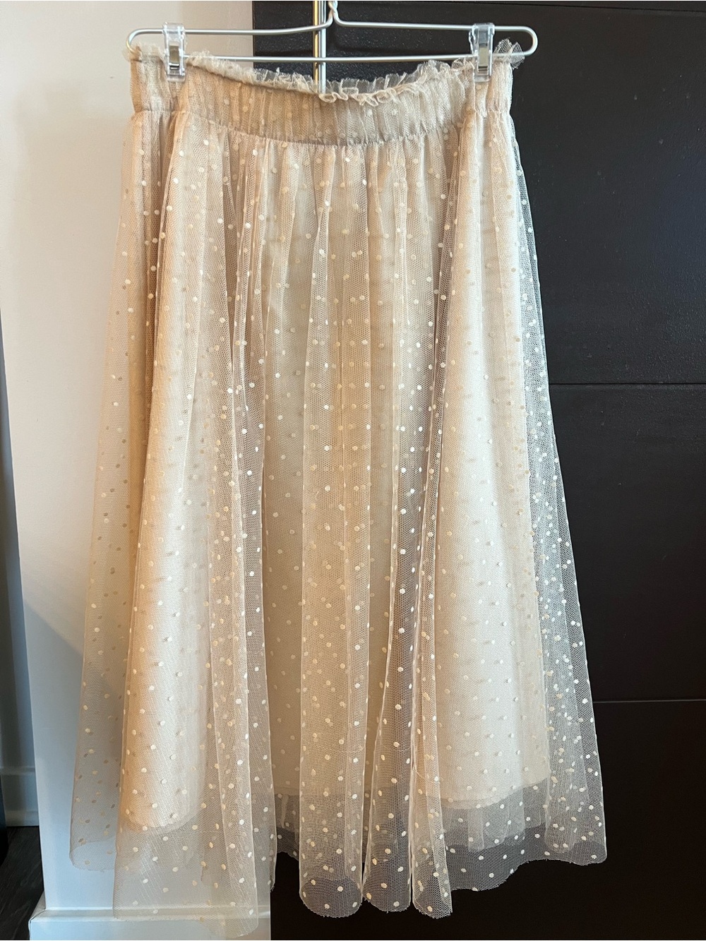 Disney Lauren Conrad Snow White Polka Dot Tulle Midi Skirt